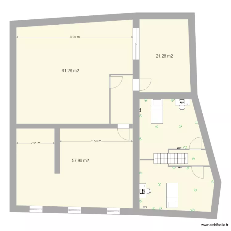 plan 2&egrave;me. Plan de 