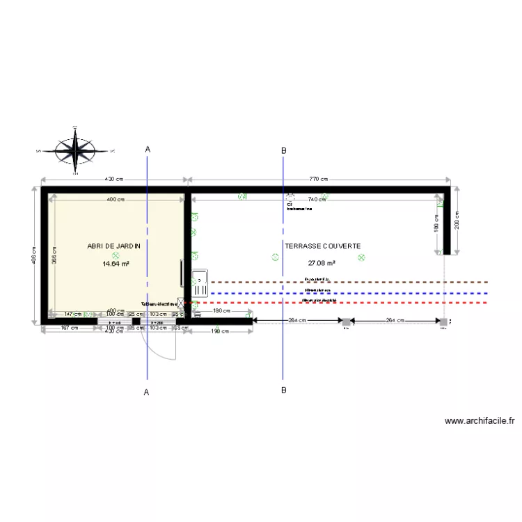 VUE EN PLAN. Plan de 