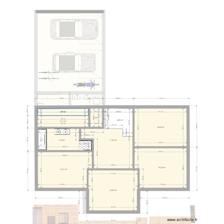 plan avec parcelle voisine ind 12. Plan de 0 pièce et 0 m2