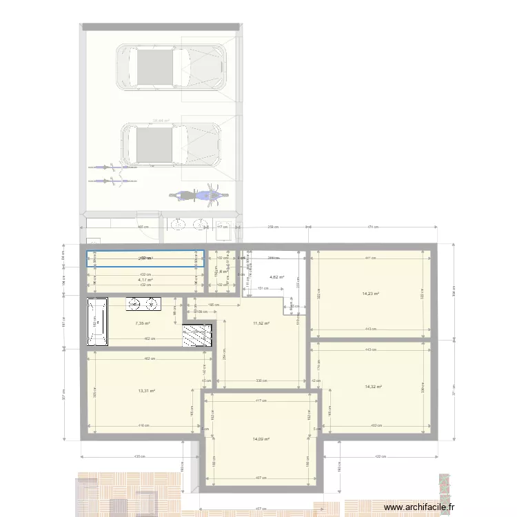 plan avec parcelle voisine ind 12. Plan de 