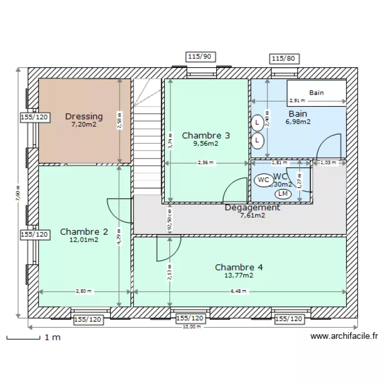 BONTEMPS N1 V2. Plan de 