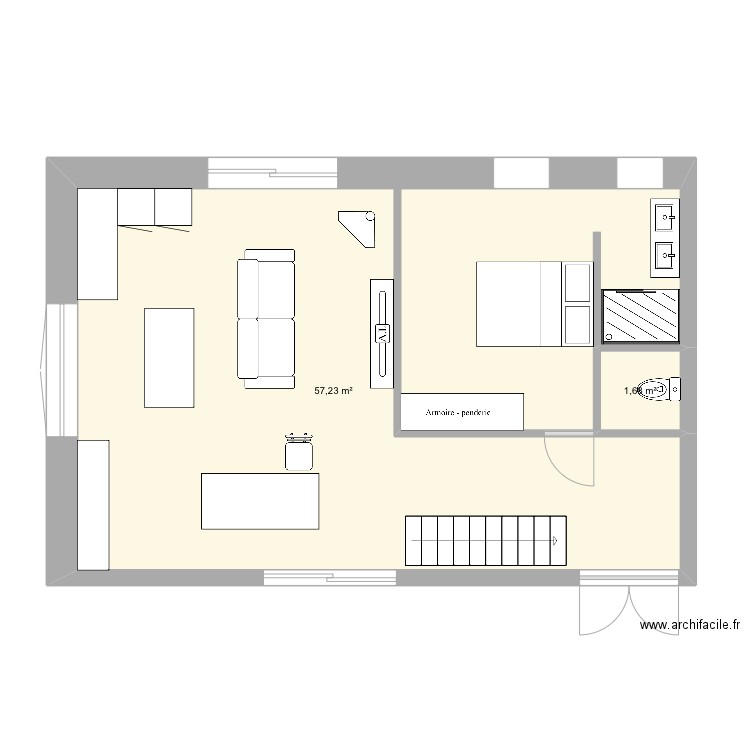 Aménagement vilamblard. Plan de 0 pièce et 0 m2