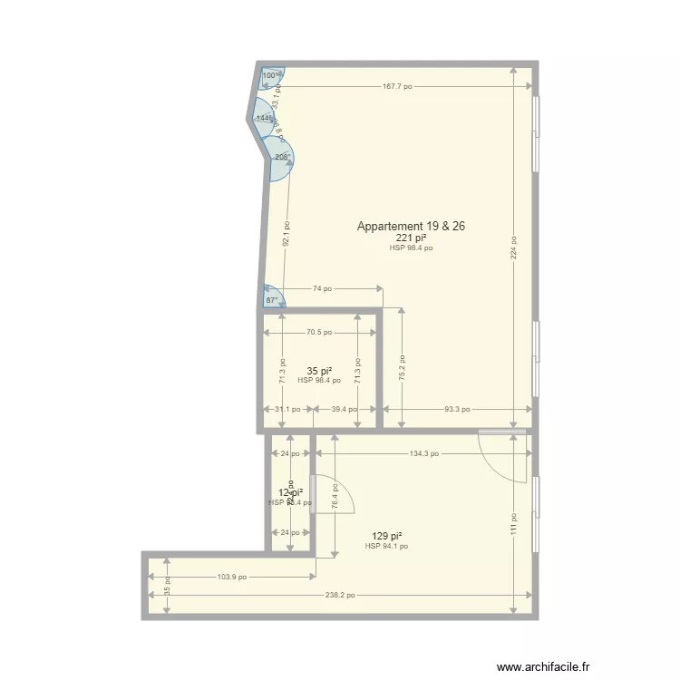 Appartement 19. Plan de 