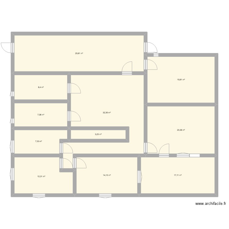 1 er niveau. Plan de 0 pièce et 0 m2