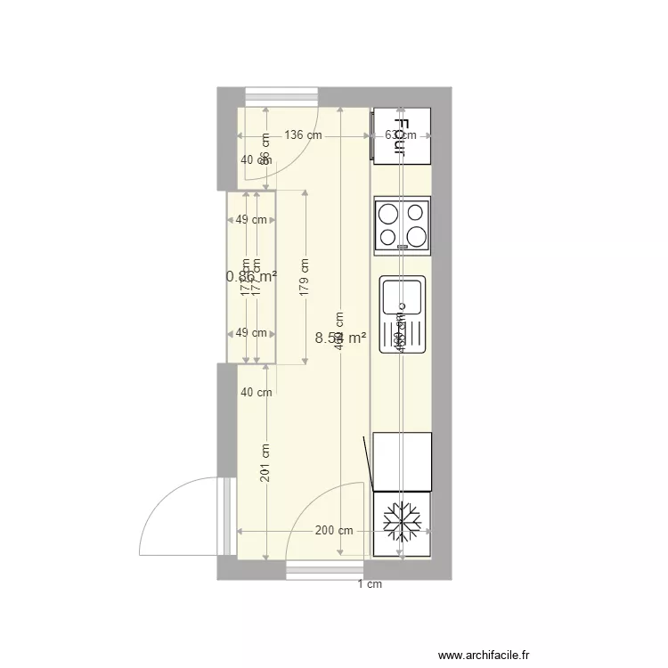 Francis DEOM cuisine. Plan de Francis DEOM cuisine. Plan de