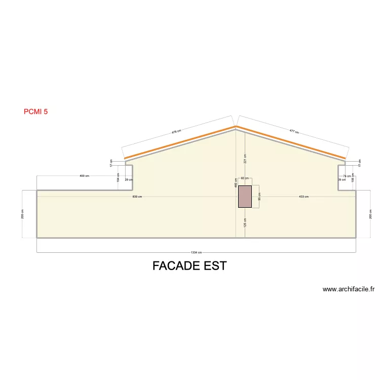 FACADE EST 2. Plan de FACADE EST 2. Plan de