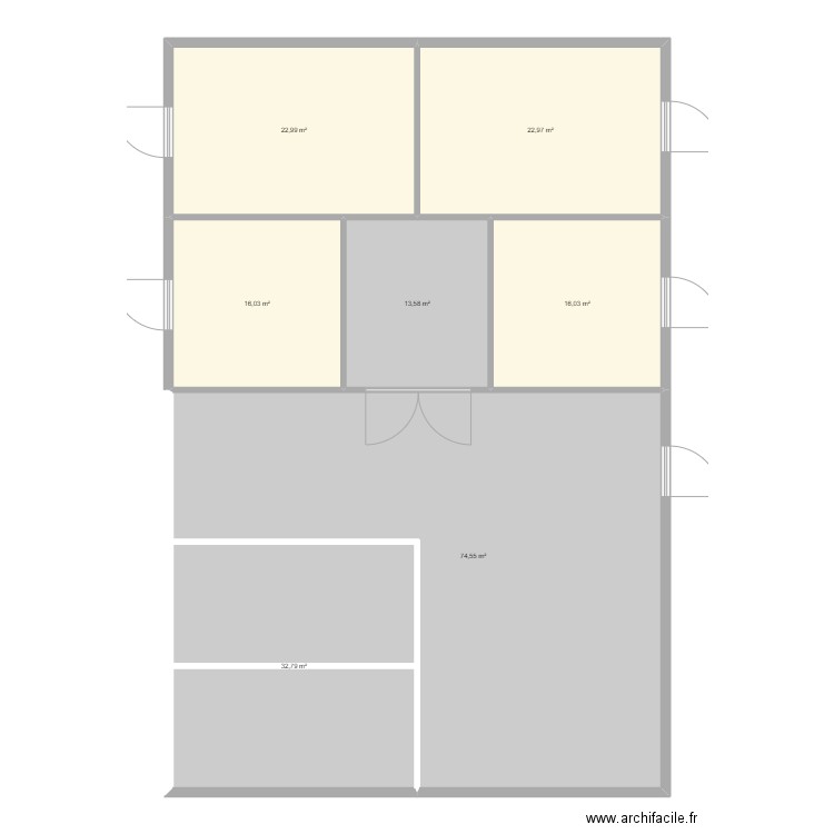 batiment . Plan de 7 pièces et 199 m2