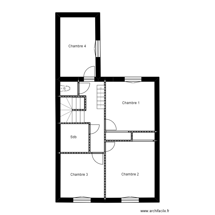 ODELLA ETAGE EXISTANT. Plan de 0 pièce et 0 m2