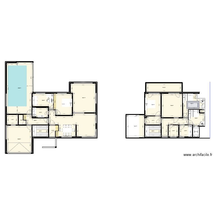 colombier. Plan de 27 pièces et 314 m2