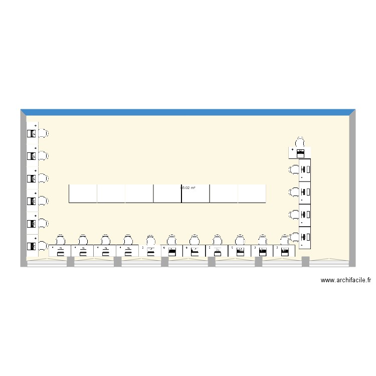 salle techno. Plan de 0 pièce et 0 m2