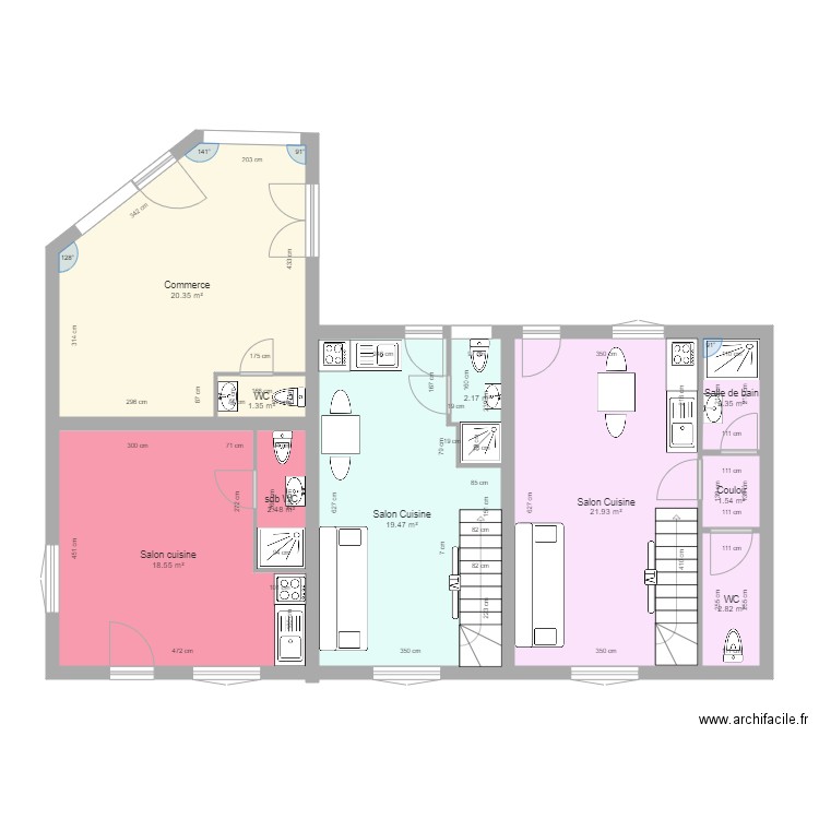  Edouard vaillant commerce. Plan de 0 pièce et 0 m2