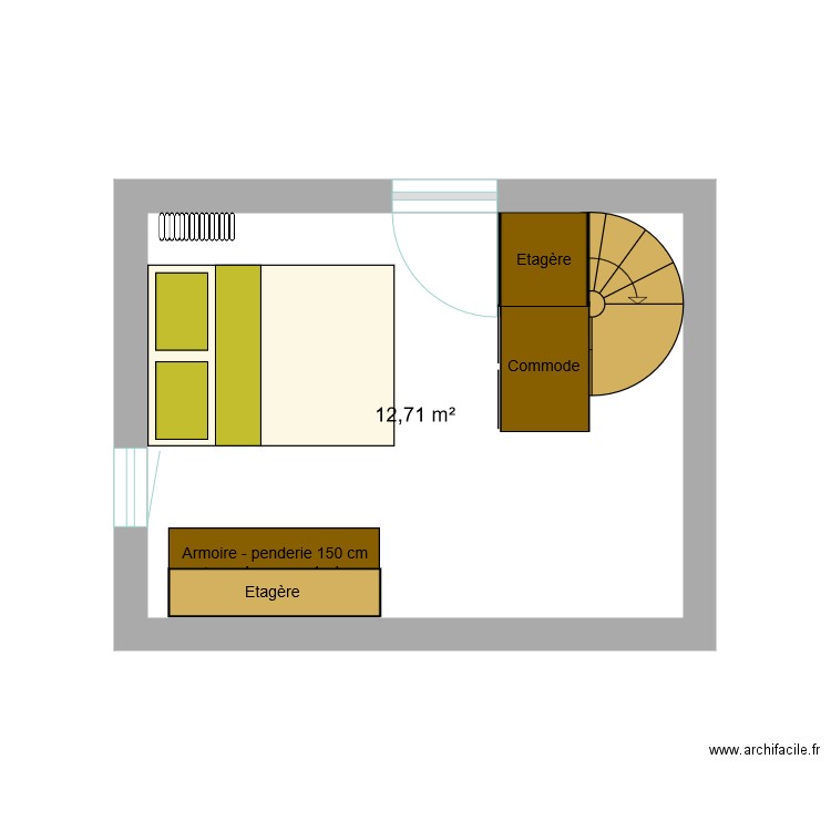 etage maison. Plan de 0 pièce et 0 m2