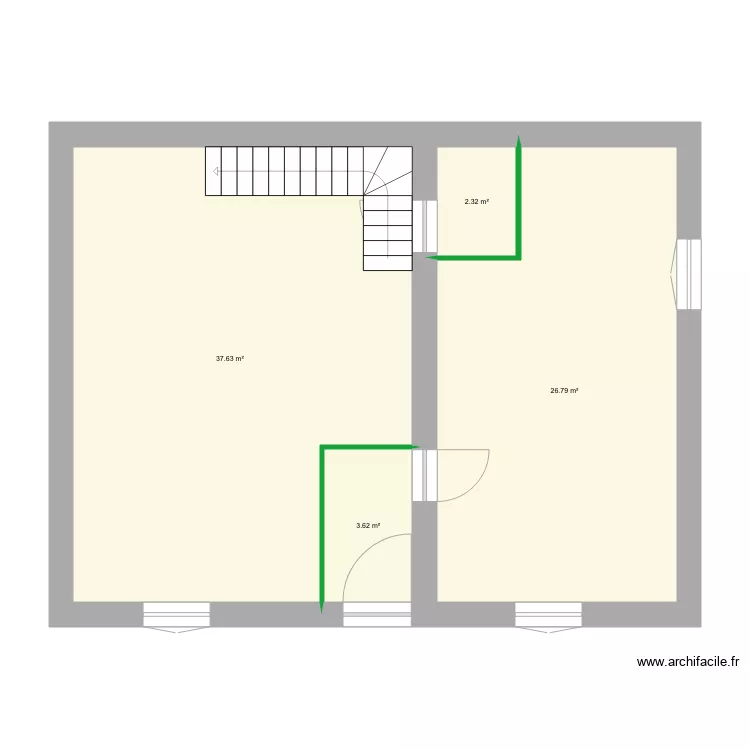 INTERIEUR bas porte SDB A VERIF. Plan de 