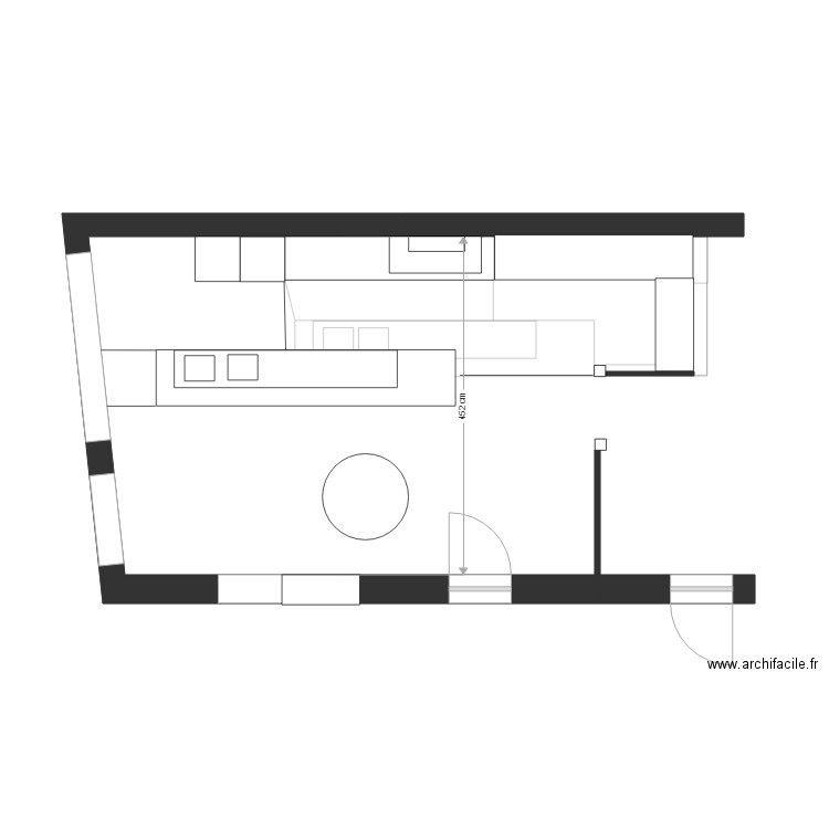 bar. Plan de 0 pièce et 0 m2