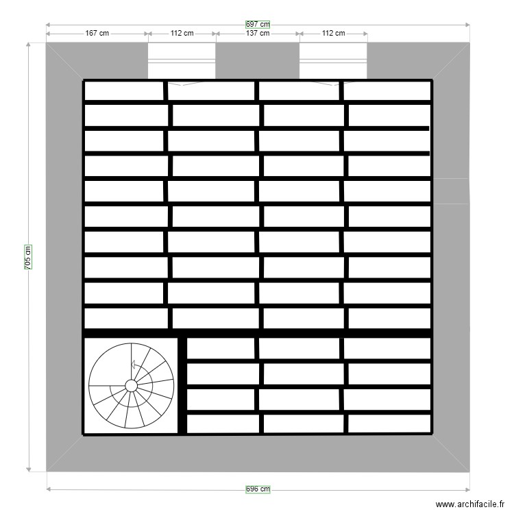 Maison Cédric 1er Etage Plancher. Plan de 0 pièce et 0 m2