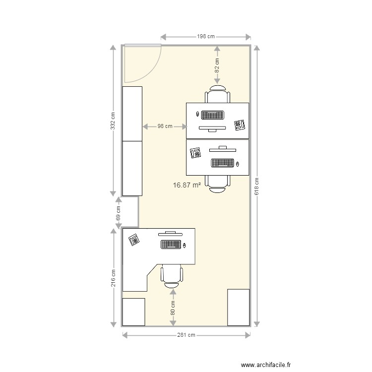 BUREAU 145. Plan de 0 pièce et 0 m2