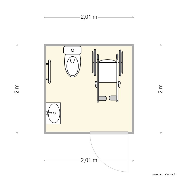 COFICIELSANITAIRE. Plan de 0 pièce et 0 m2