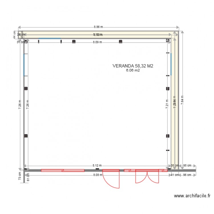 VERANDA DU 190. Plan de 0 pièce et 0 m2