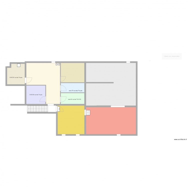 cave. Plan de 0 pièce et 0 m2