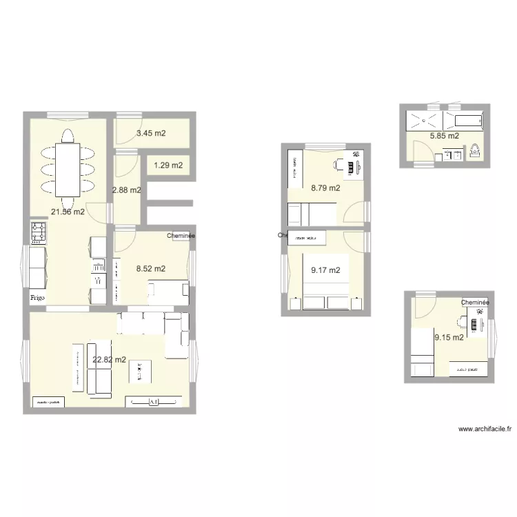 Am&eacute;nagement Option Avanc&eacute;e. Plan de 