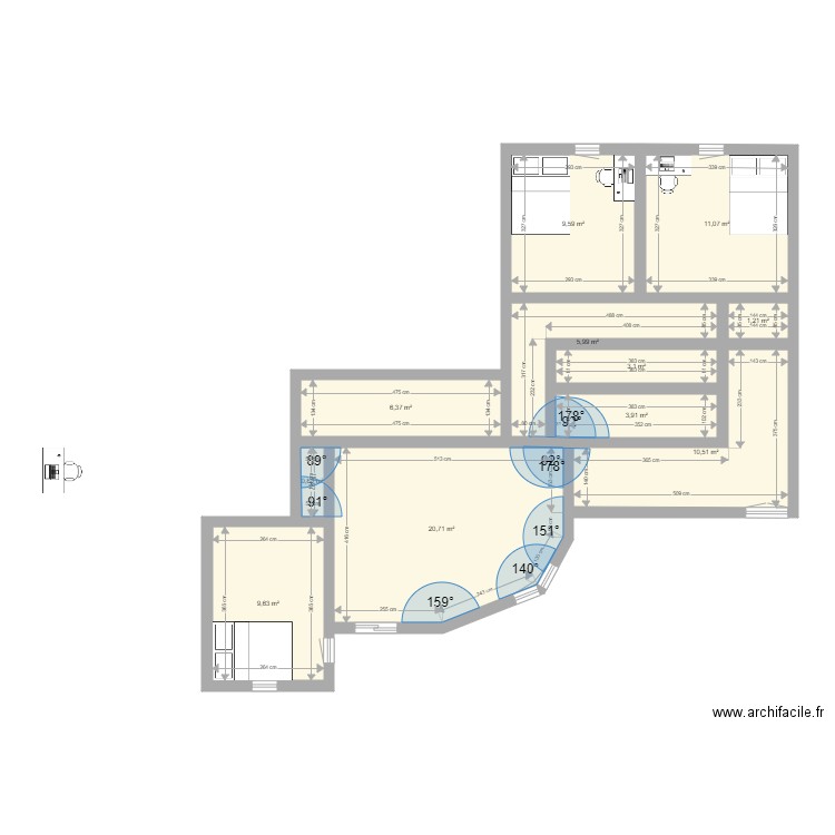 t4 83 260000 Champs. Plan de 0 pièce et 0 m2