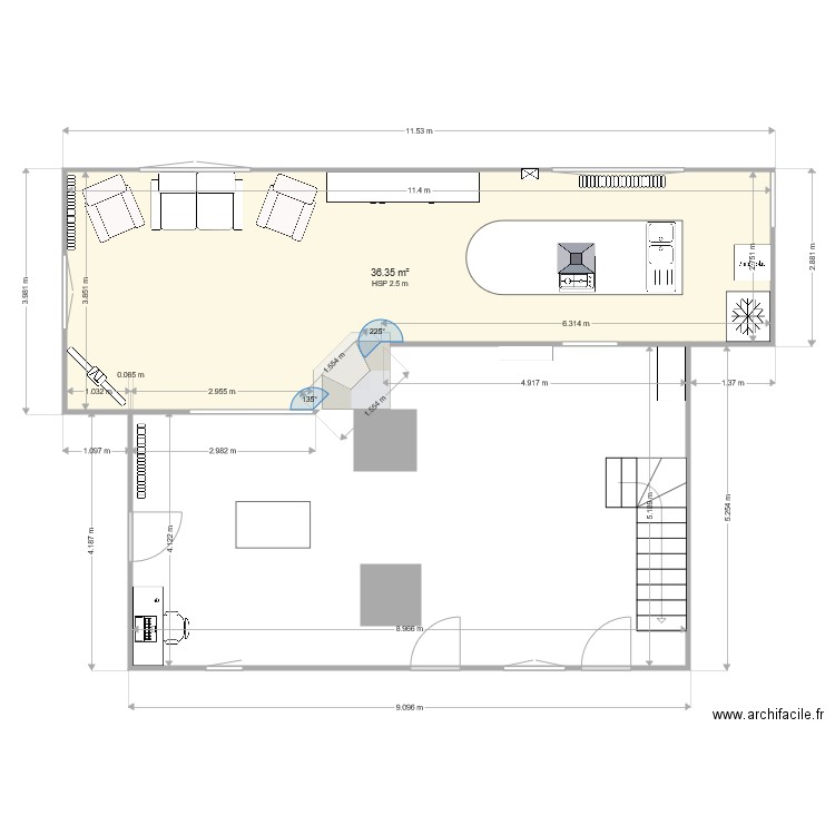 salle amanger michel1. Plan de 0 pièce et 0 m2