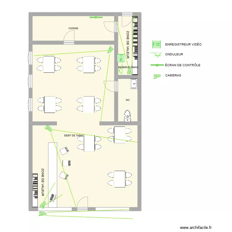 TABAC LE LIBERTY video. Plan de 