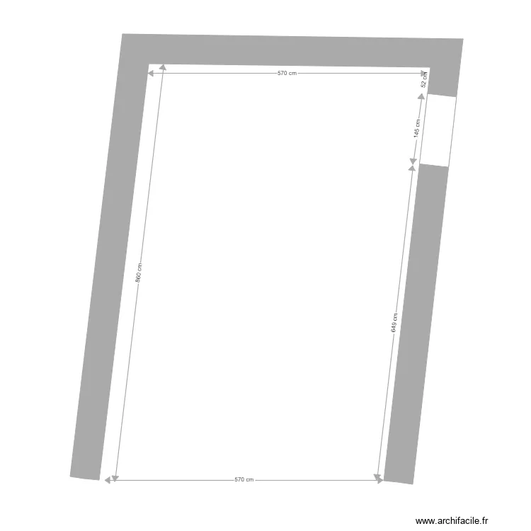 Chartrie murs vue de dessus. Plan de Chartrie murs vue de dessus. Plan de