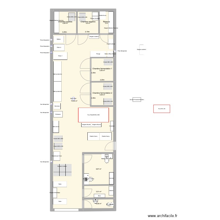 Dorian 120m2 - Montreuil 10. Plan de 9 pièces et 113 m2