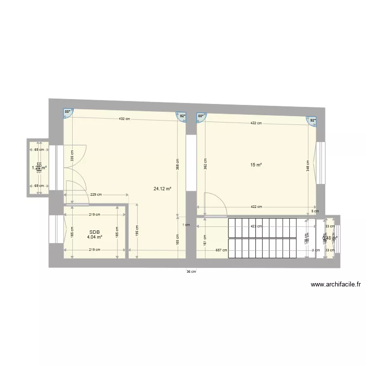 Projet 211 urba schaerbeek 3&egrave;me. Plan de 