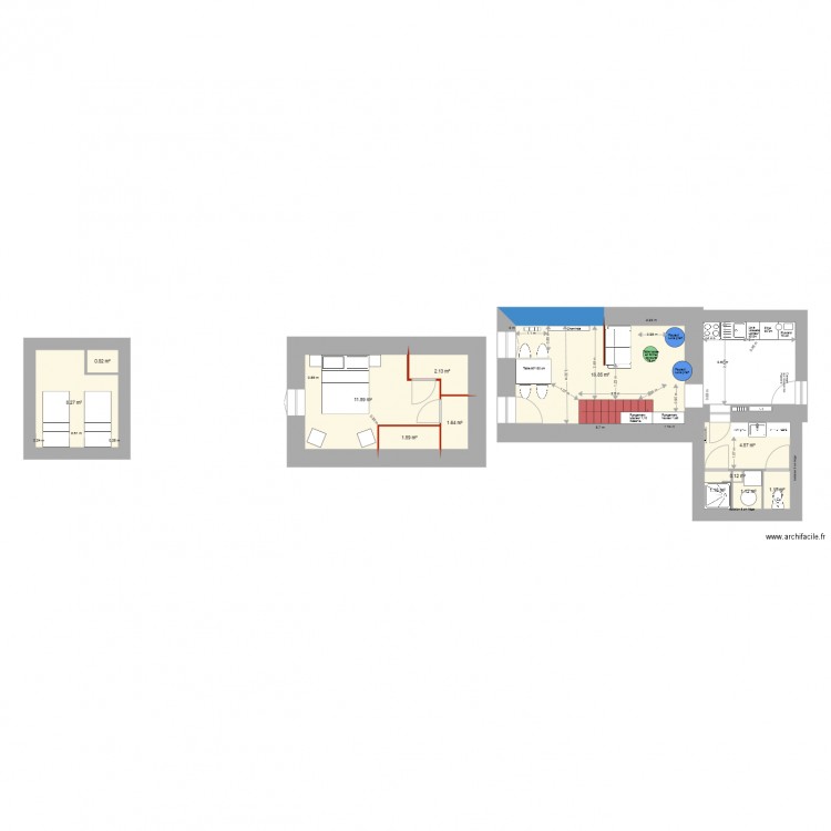 maison goury v2. Plan de 0 pièce et 0 m2