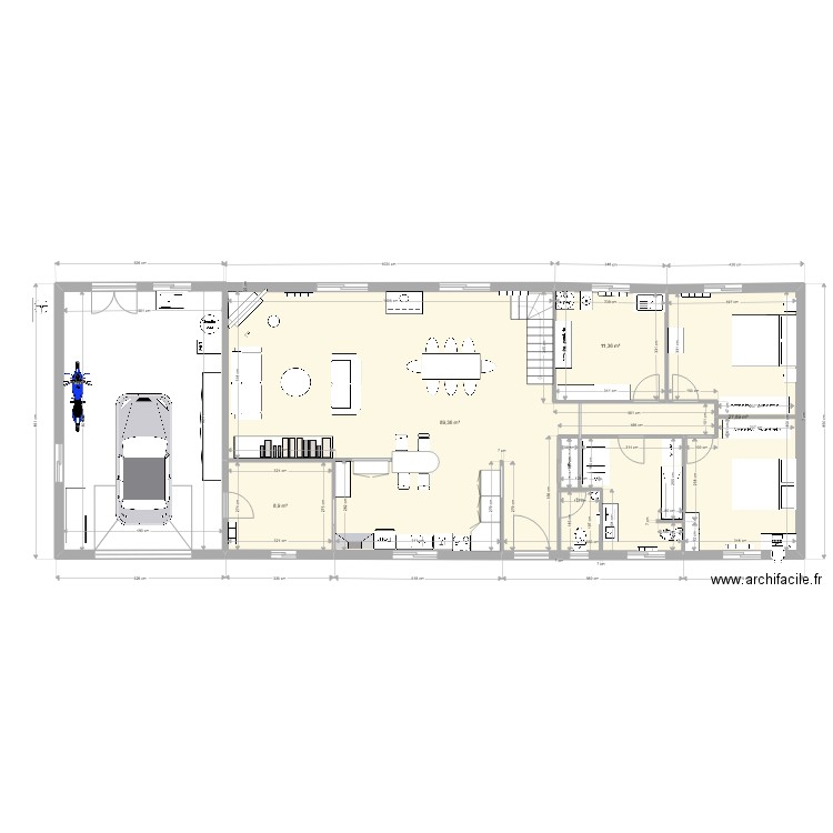 Maison V4 - 29 01 2023  . Plan de 4 pièces et 138 m2