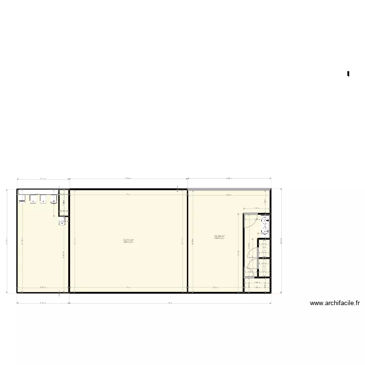 caf&eacute; le rista. Plan de 