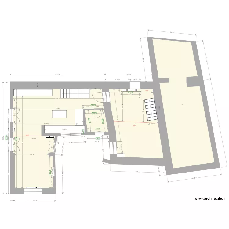 Maison 6. Plan de 