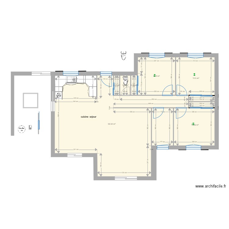 LEGE METRE. Plan de 0 pièce et 0 m2