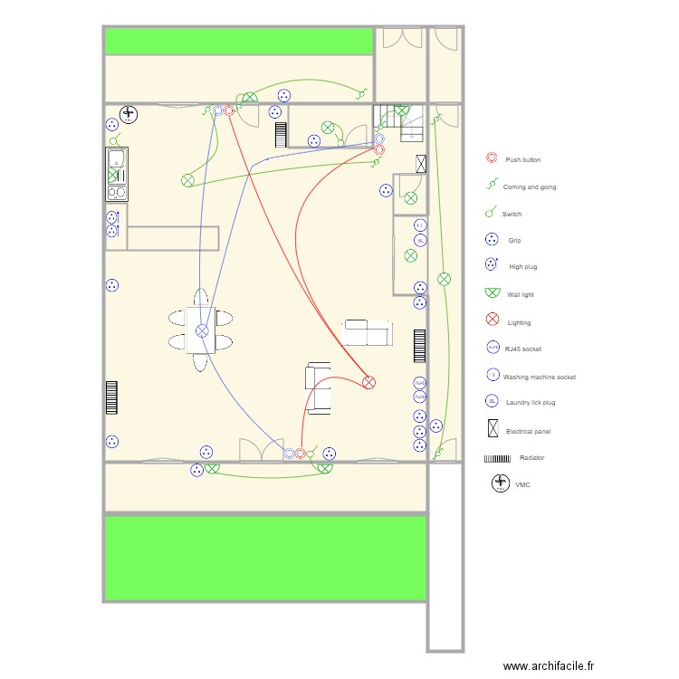 HILL Pessac RDC. Plan de 12 pièces et 265 m2