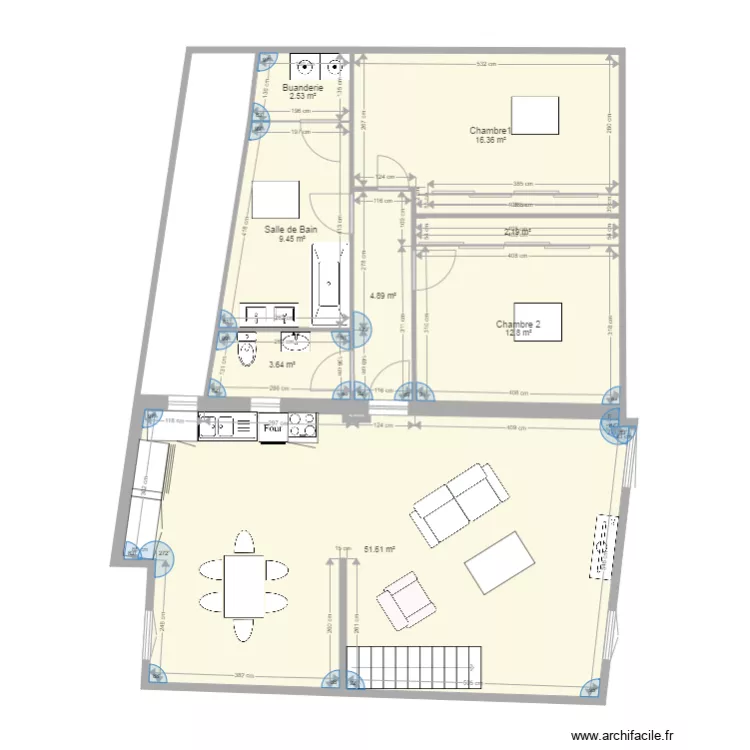 appartement 1 er étage projet. Plan de appartement 1 er étage projet. Plan de