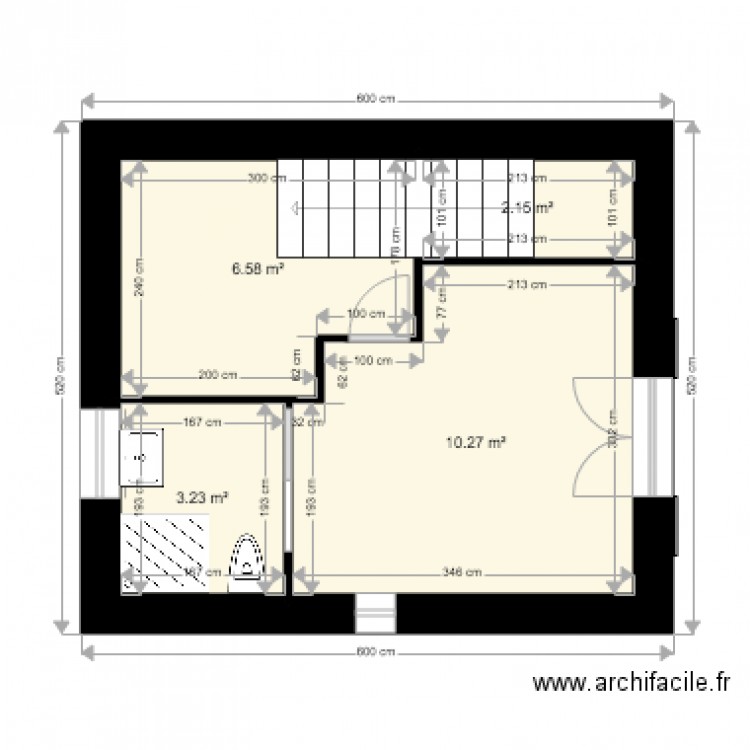 exrensuon. Plan de 0 pièce et 0 m2