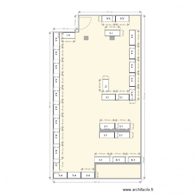 ARCHIVES sous sol 1. Plan de 0 pièce et 0 m2