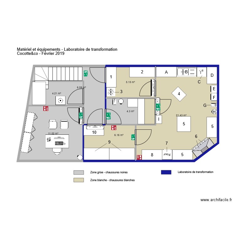 Matériel et equipements labo sans abattage. Plan de 0 pièce et 0 m2