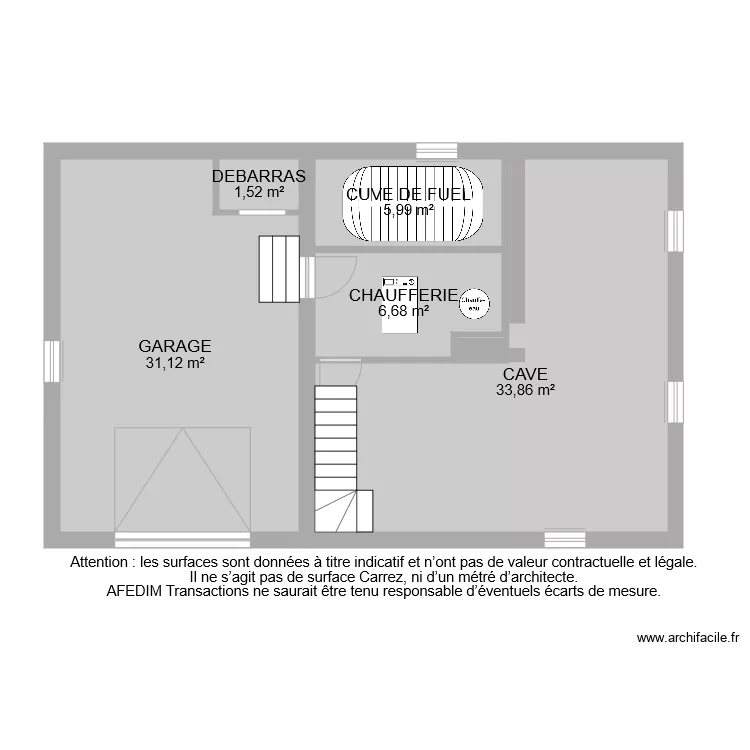 BI 6529 SOUS SOL. Plan de 