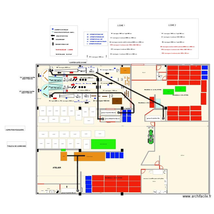 Nouvelle implantation 27/12/2022. Plan de 7 pièces et 905 m2