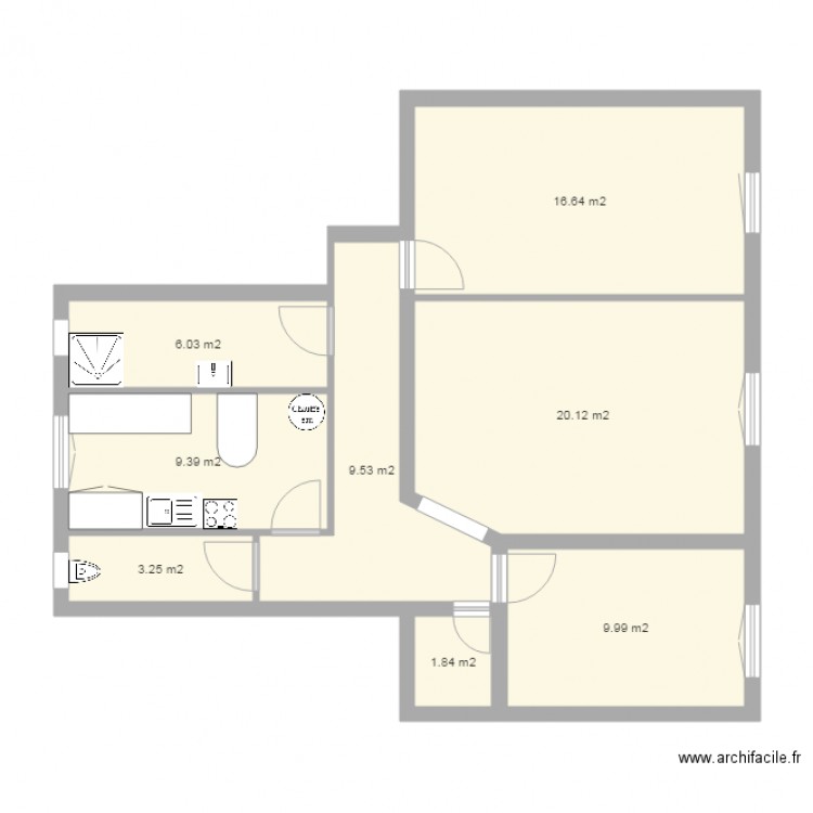 19 C Palmarole ap réno. Plan de 0 pièce et 0 m2