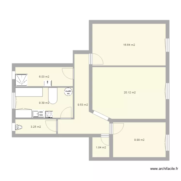 19 C Palmarole ap r&eacute;no. Plan de 