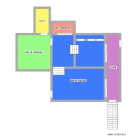 Plan de salle du bas en clinique veterinaire 