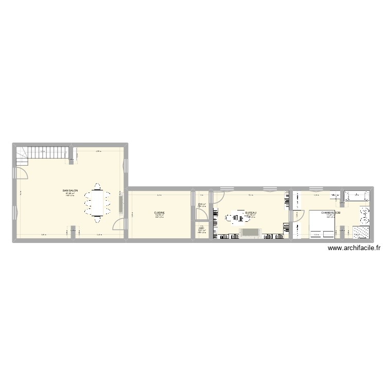 RDC FOURS 1 1 NU. Plan de 0 pièce et 0 m2