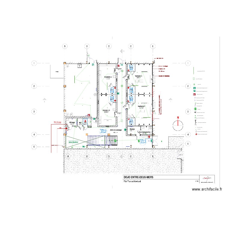 rdc dojo. Plan de 0 pièce et 0 m2