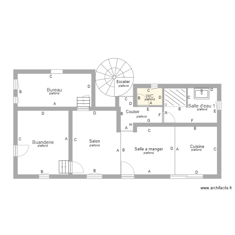 rdc peltier. Plan de 0 pièce et 0 m2