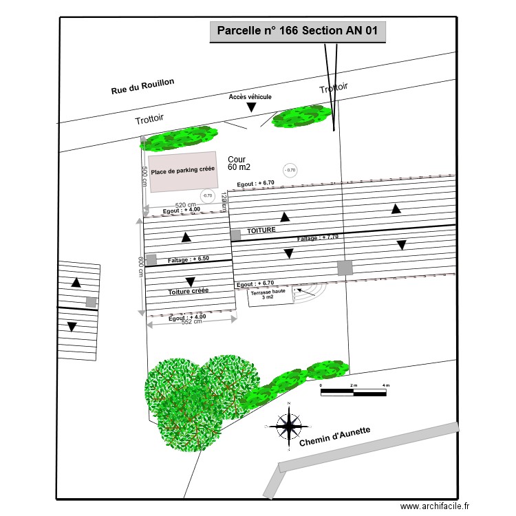 Plan de masse 2 david. Plan de 0 pièce et 0 m2