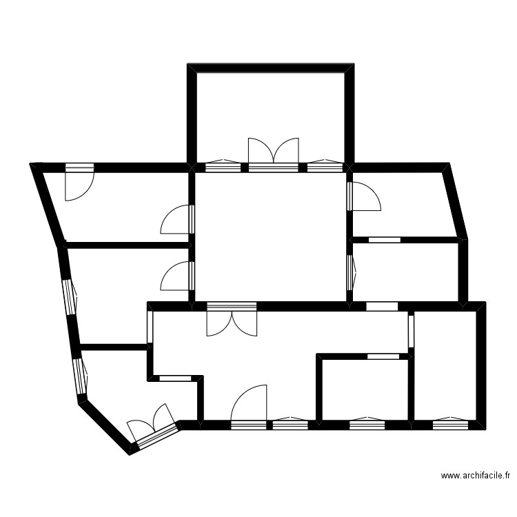 YIN. Plan de 7 pièces et 74 m2